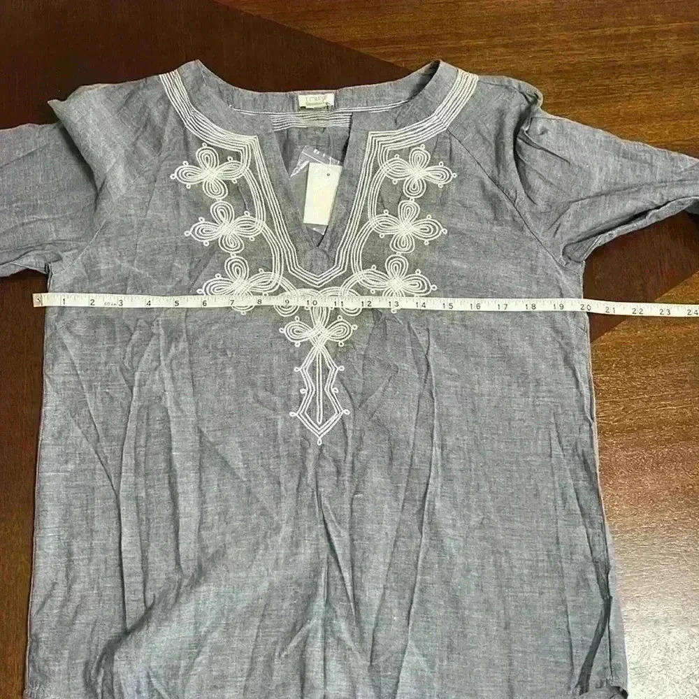 J.Crew embroidered women’s top - Picture 8 of 11